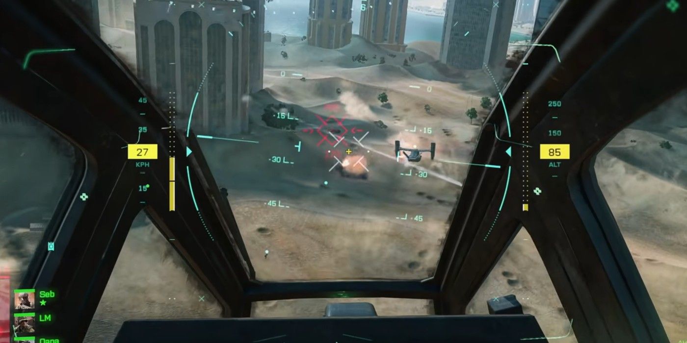 helicopter cockpit in battlefield 2042