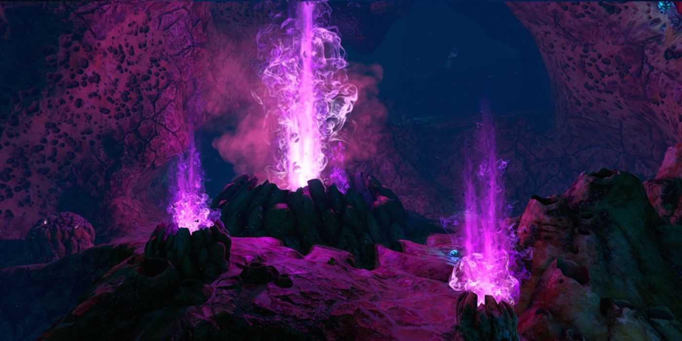 deep purple vents biome