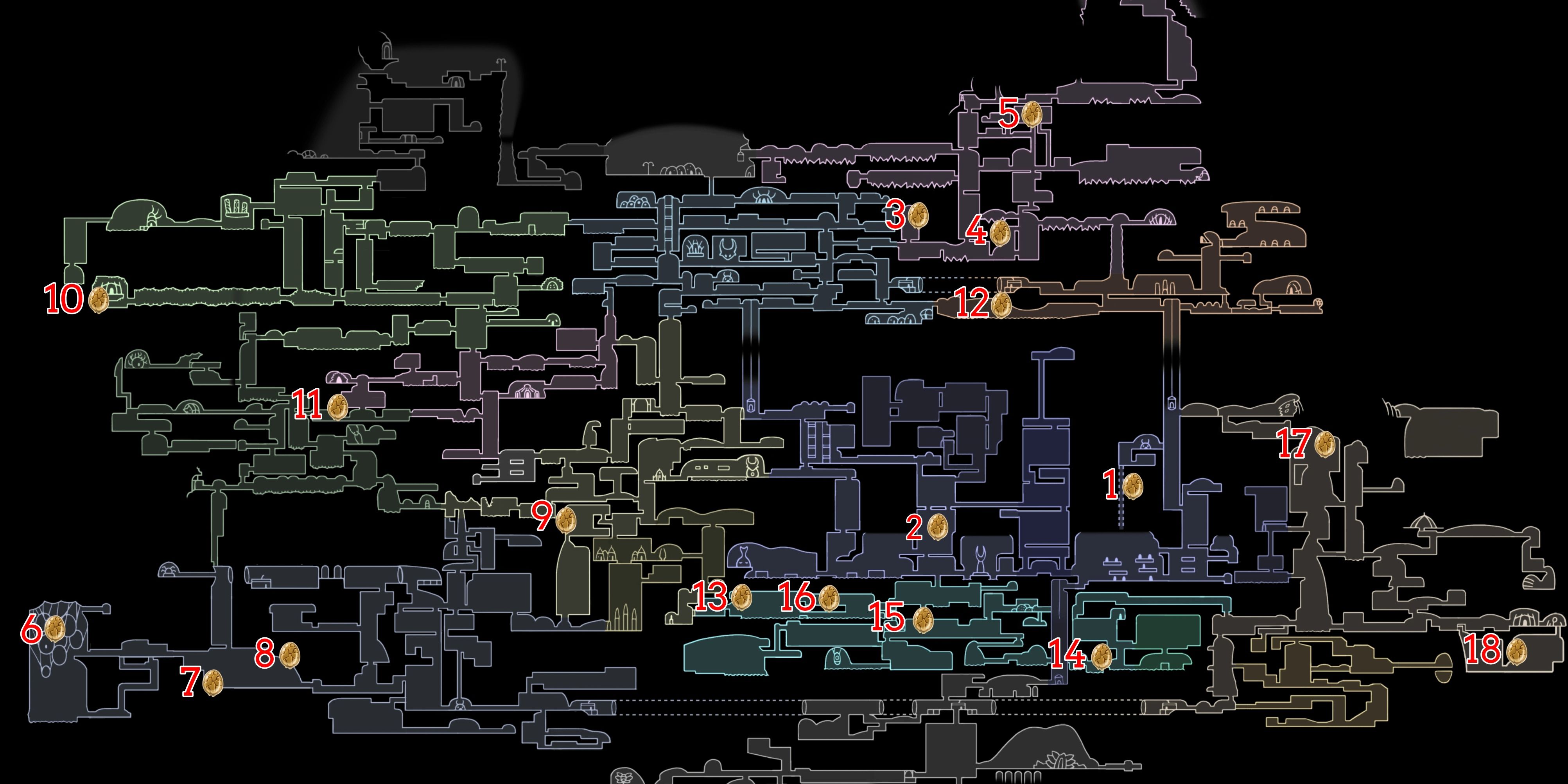 whispering root locations hollow knight