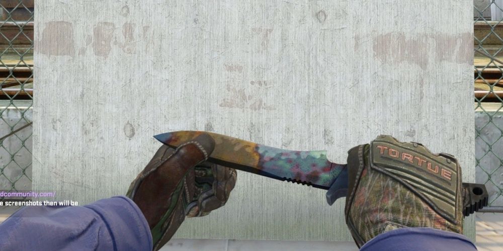 Classic Knife Case Hardened from Counter Strike Global Offensive