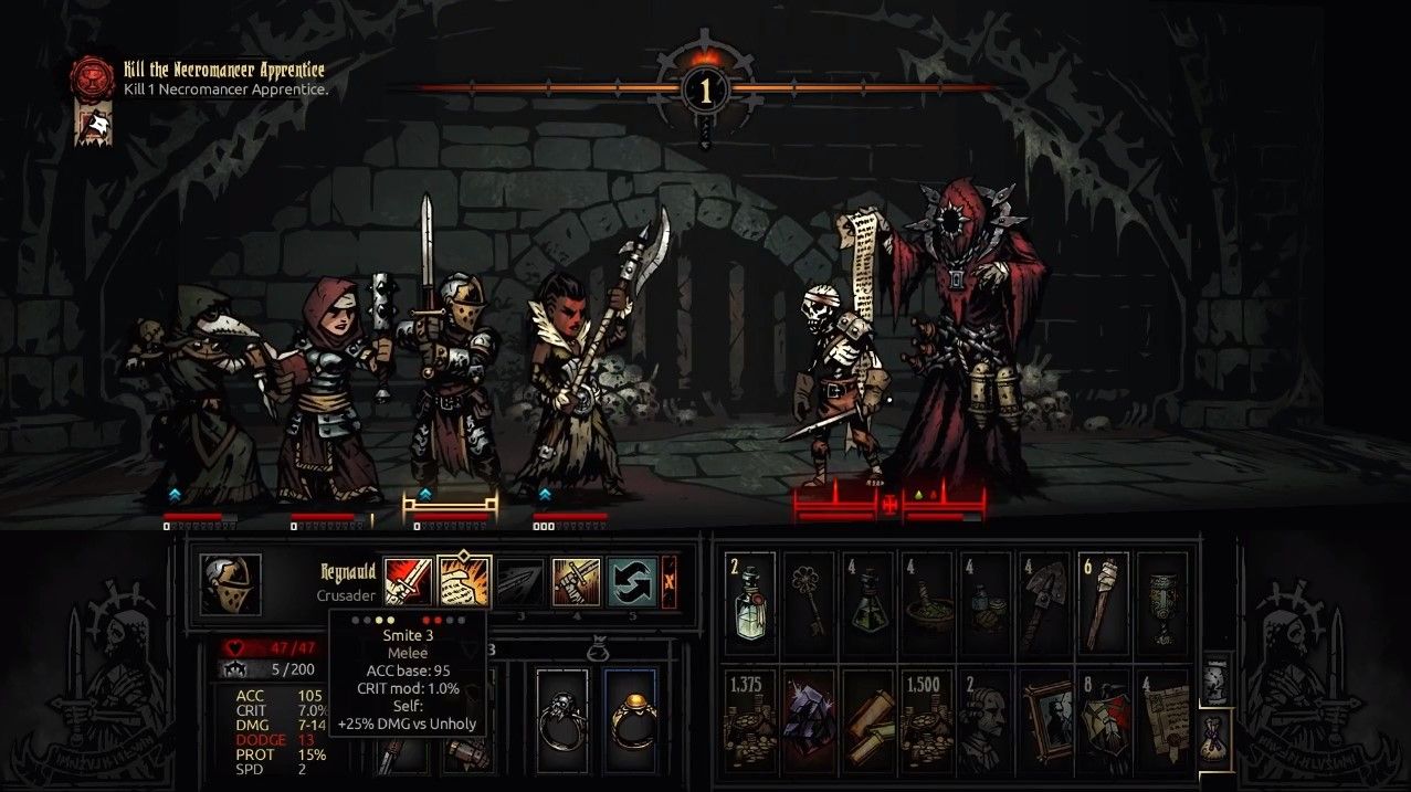 darkest dungeon necromancer lord party