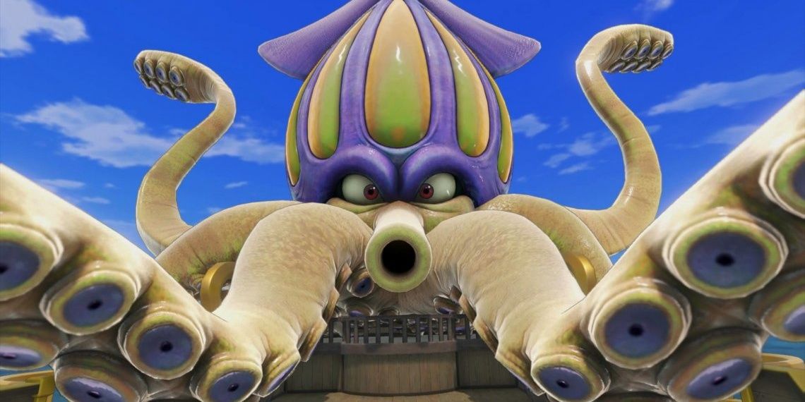 The tentacular boss in Dragon Quest XI