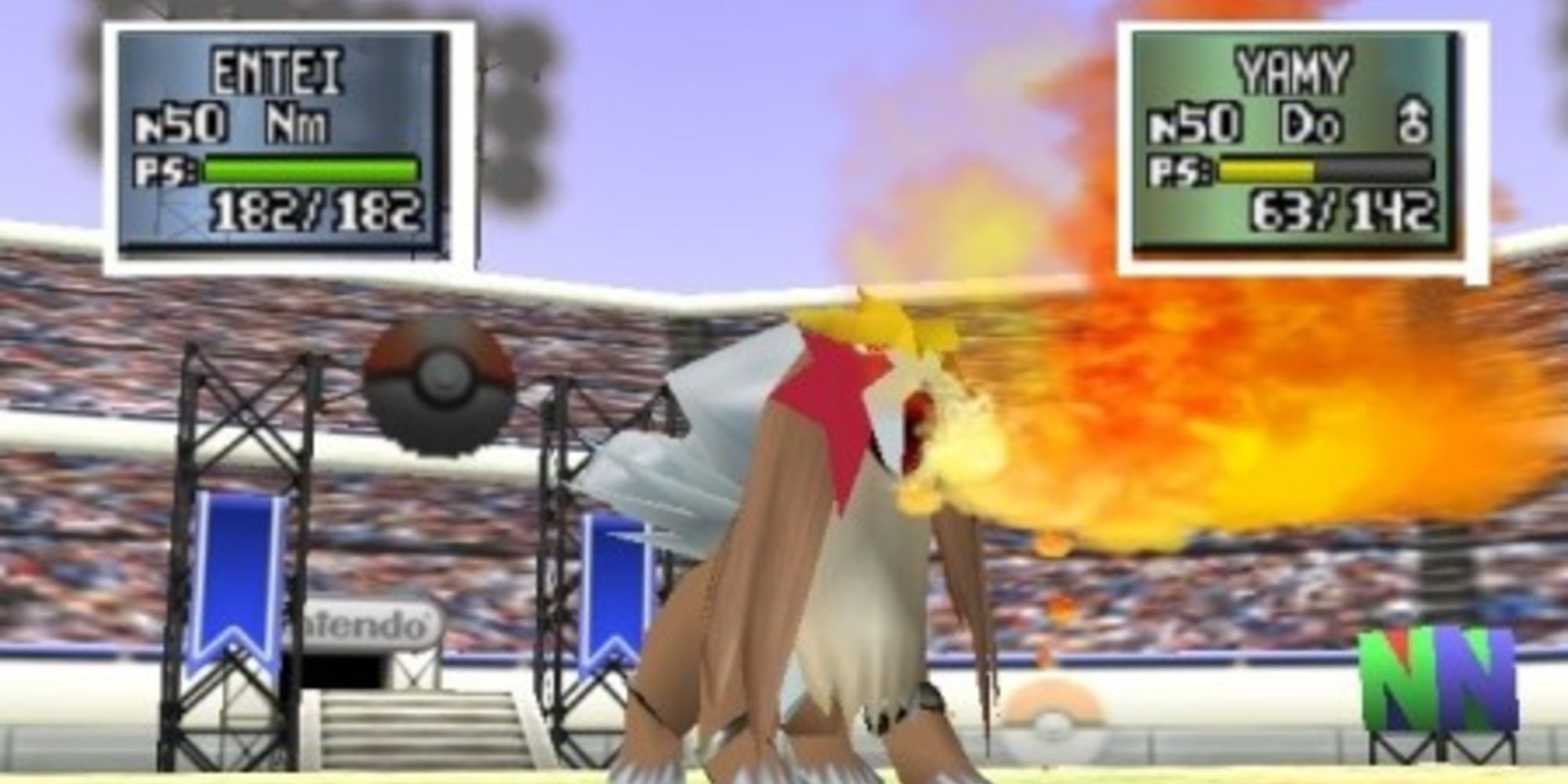 Pokemon Stadium 2 Flamethrower HP