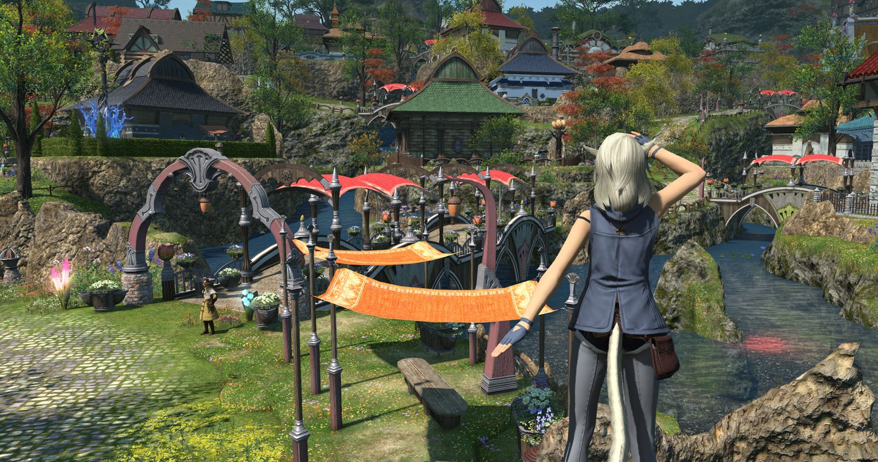 The Lavendar Beds Housing area in FFXIV