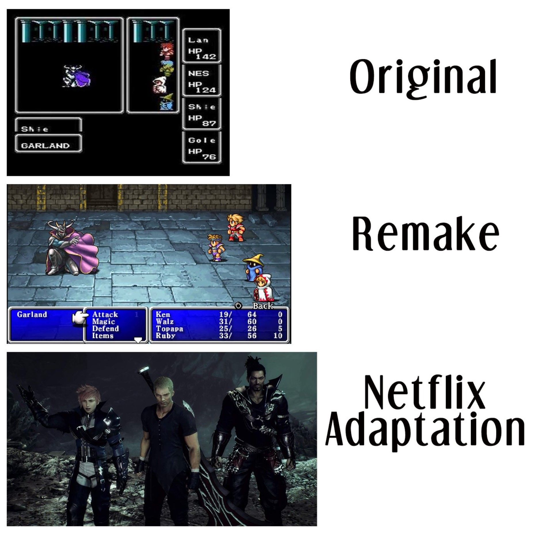 Final Fantasy Origins Netflix Adaptation Meme