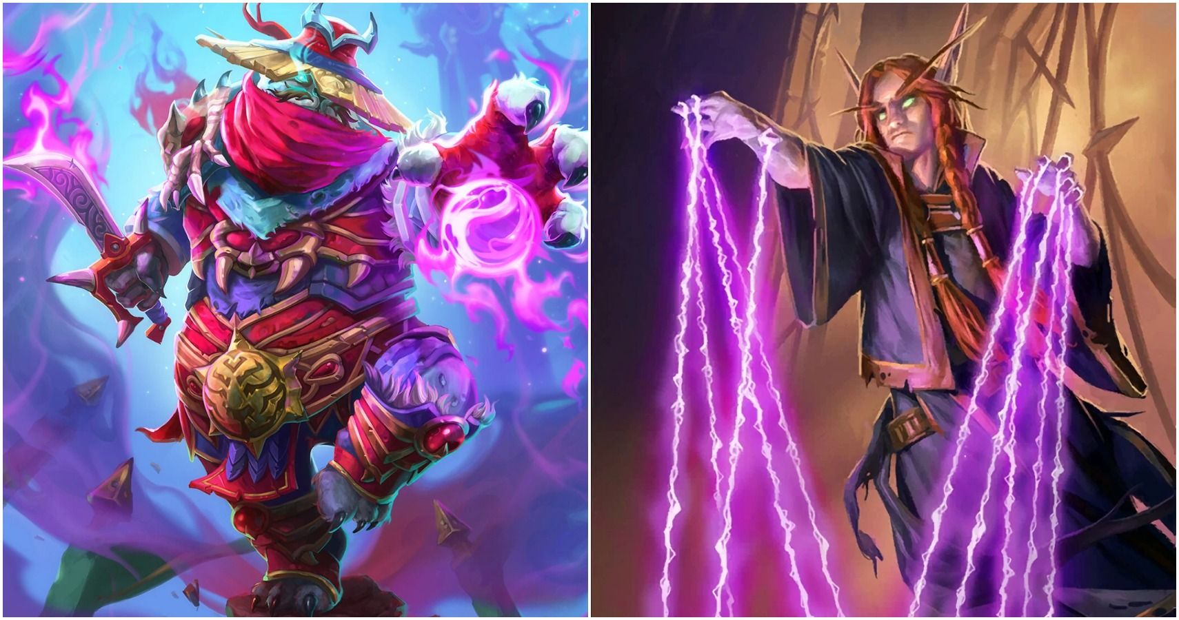 Full art of Tengu and Cabal Acolyte from Hearthstone
