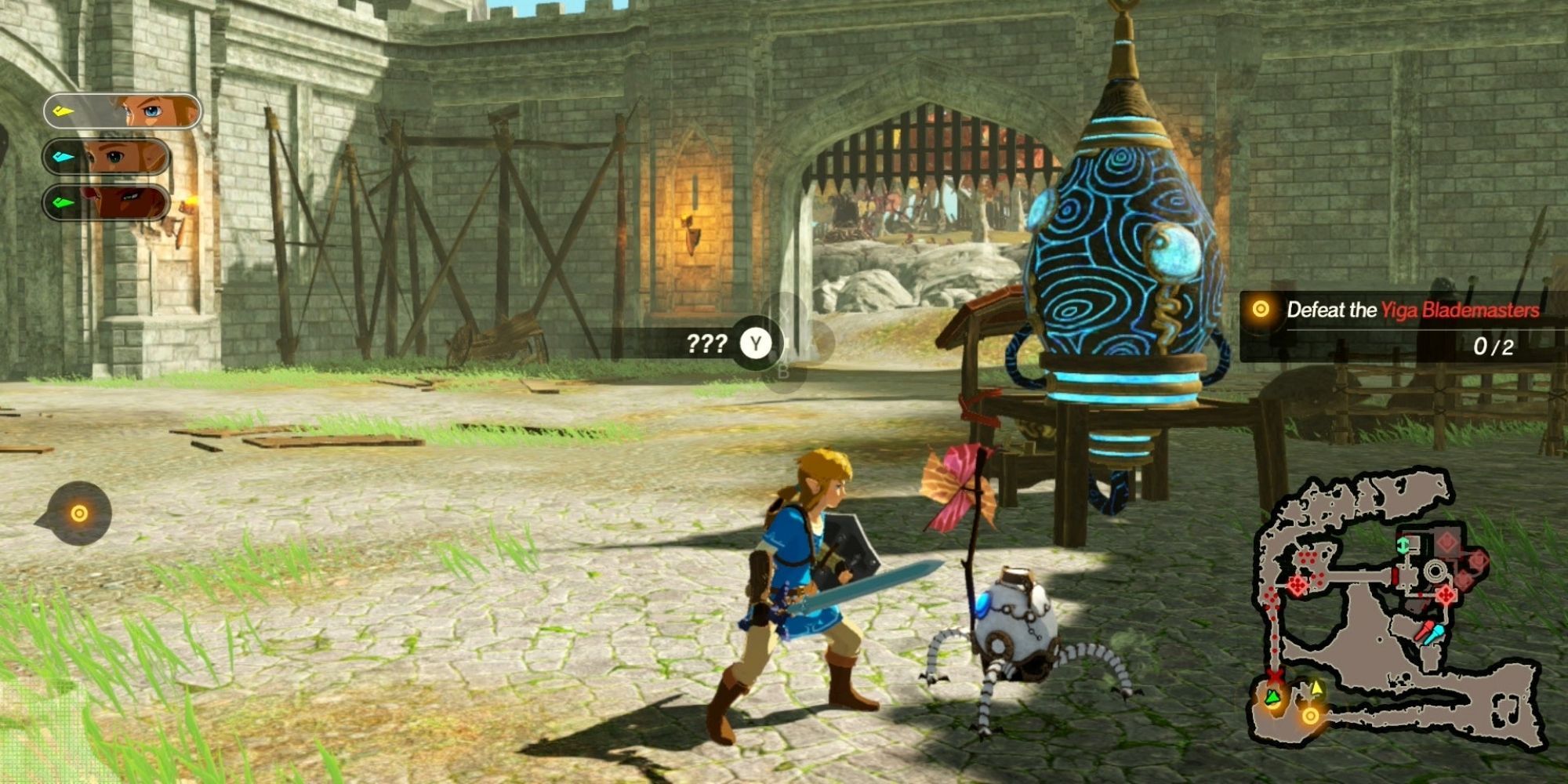 Hyrule Warriors Age of Calamity - Hero Finding Korok Seed In Akkala Citadel