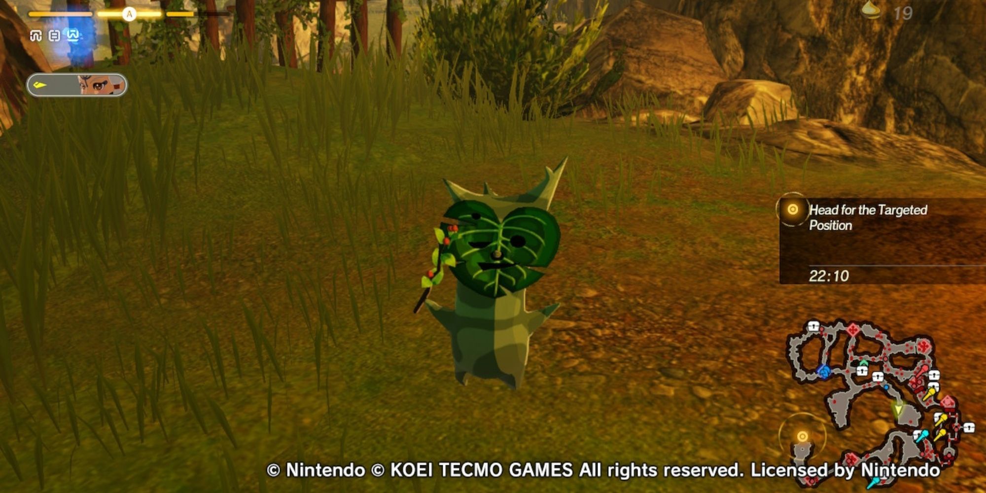 Hyrule Warriors Age of Calamity - Hero Finding Korok Seed In Crenel Peak