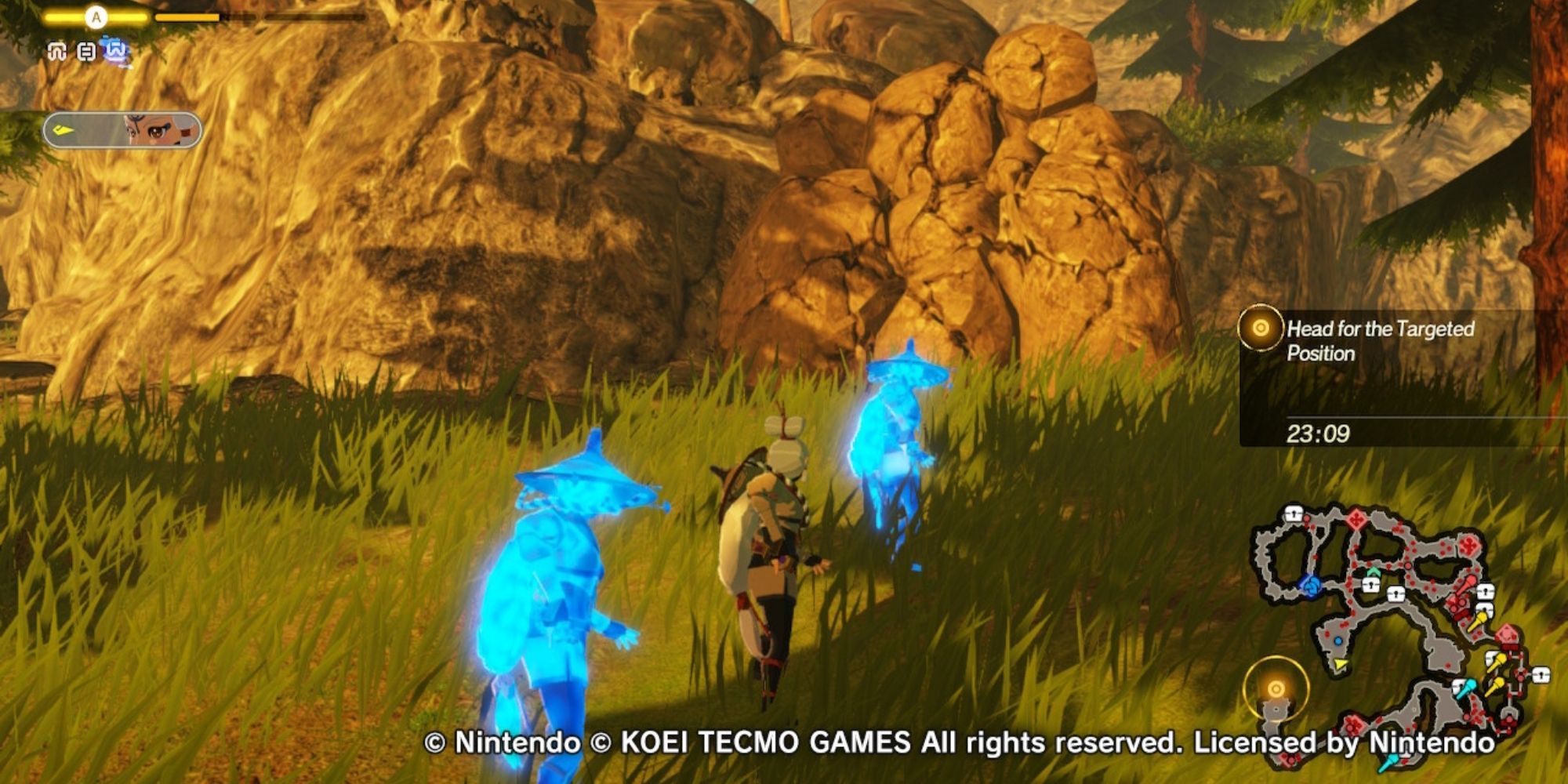 Hyrule Warriors Age of Calamity - Hero Finding Korok Seed In Crenel Peak