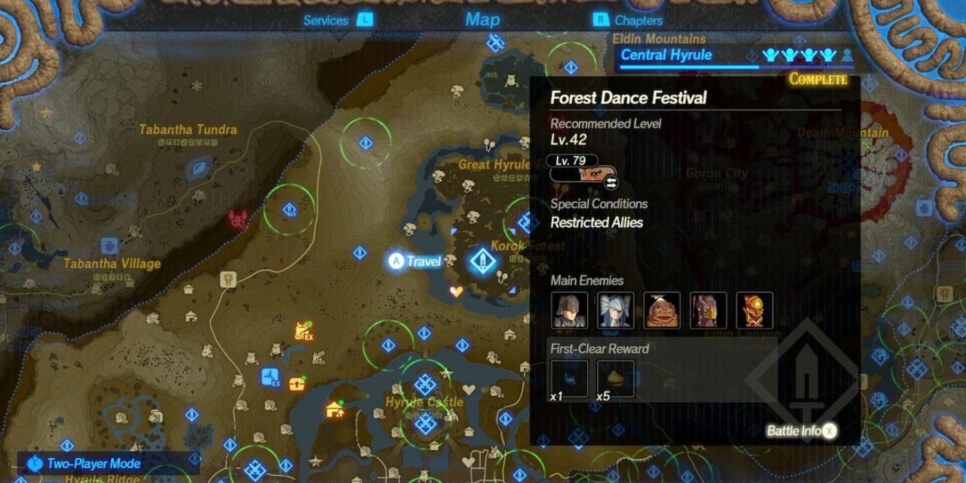 Hyrule Warriors Age of Calamity - Forest Dance Festival Quest Location