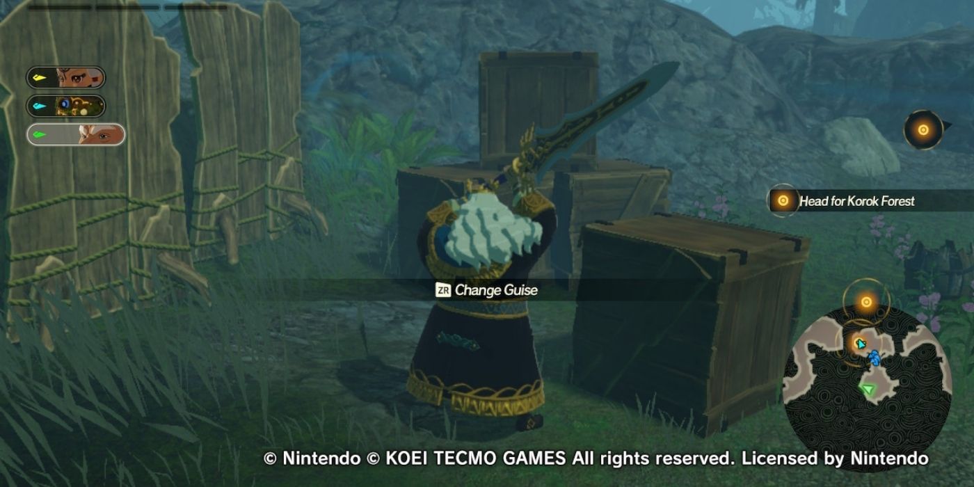 Hyrule Warriors Age of Calamity - Great Hyrule Forest Korok Seed location