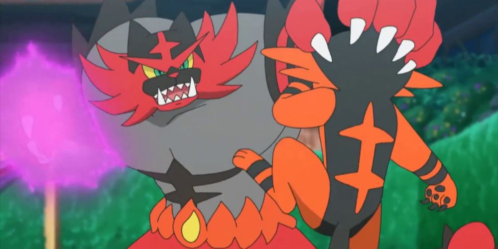 Ash's Torracat in the Pokemon Sun & Moon anime