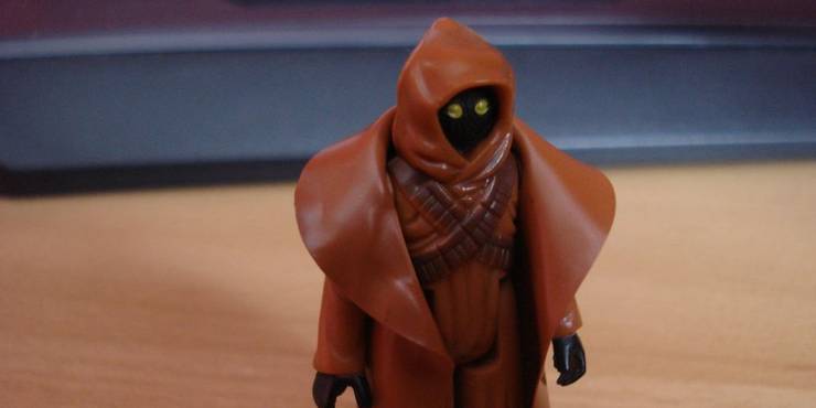 Jawa from Star Wars with a Vinyl cape