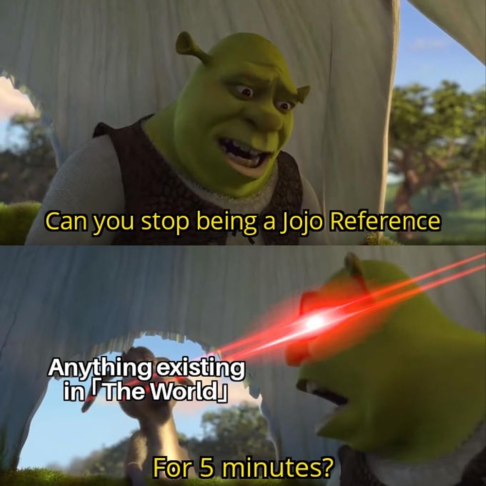 JoJo's Bizarre Adventure, Shrek Reference Meme