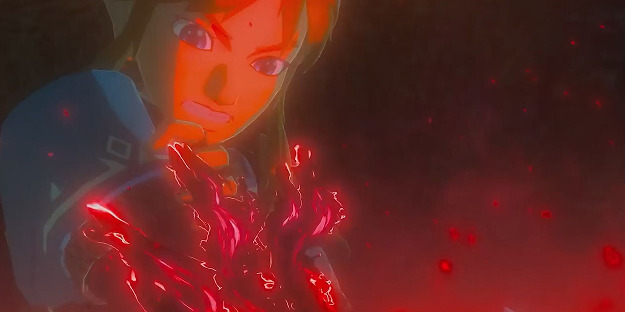 Legend-Of-Zelda-Breath-Of-The-Wild-2-Second-Trailer---The-Start-Of-The-Trailer-Where-Links-Arm-Seems-To-Be-Getting-Infected-With-Malice-1