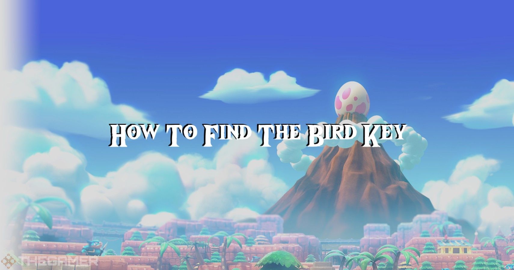 How To Find the Bird key in Links Awakeing, with Koholint in background