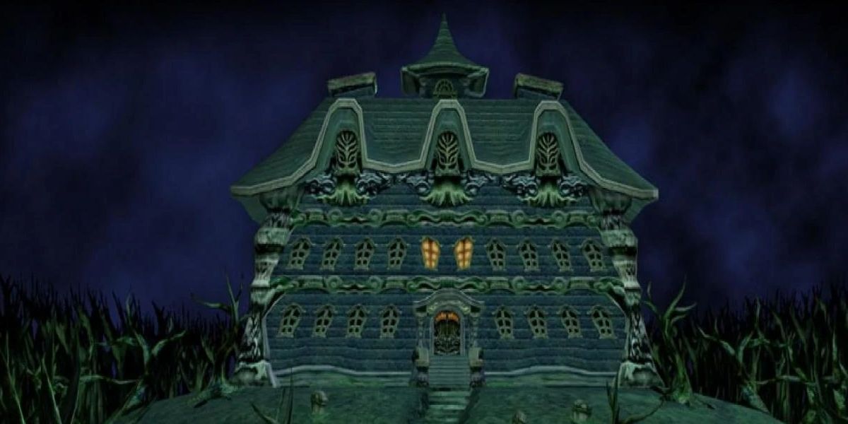 A picture of the mansion from Luigi's Mansion