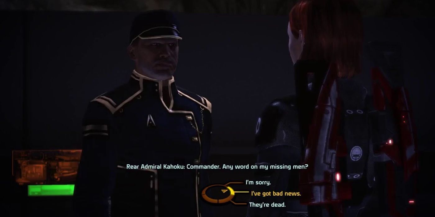 Kahoku asks Shepard about what they have found about his missing marines