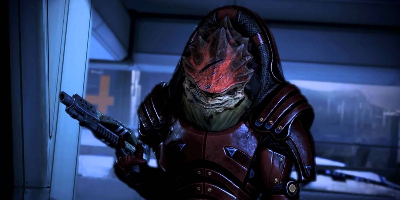 Enraged, Wrex attempts to kill Shepard for sabotaging the xenophage cure.