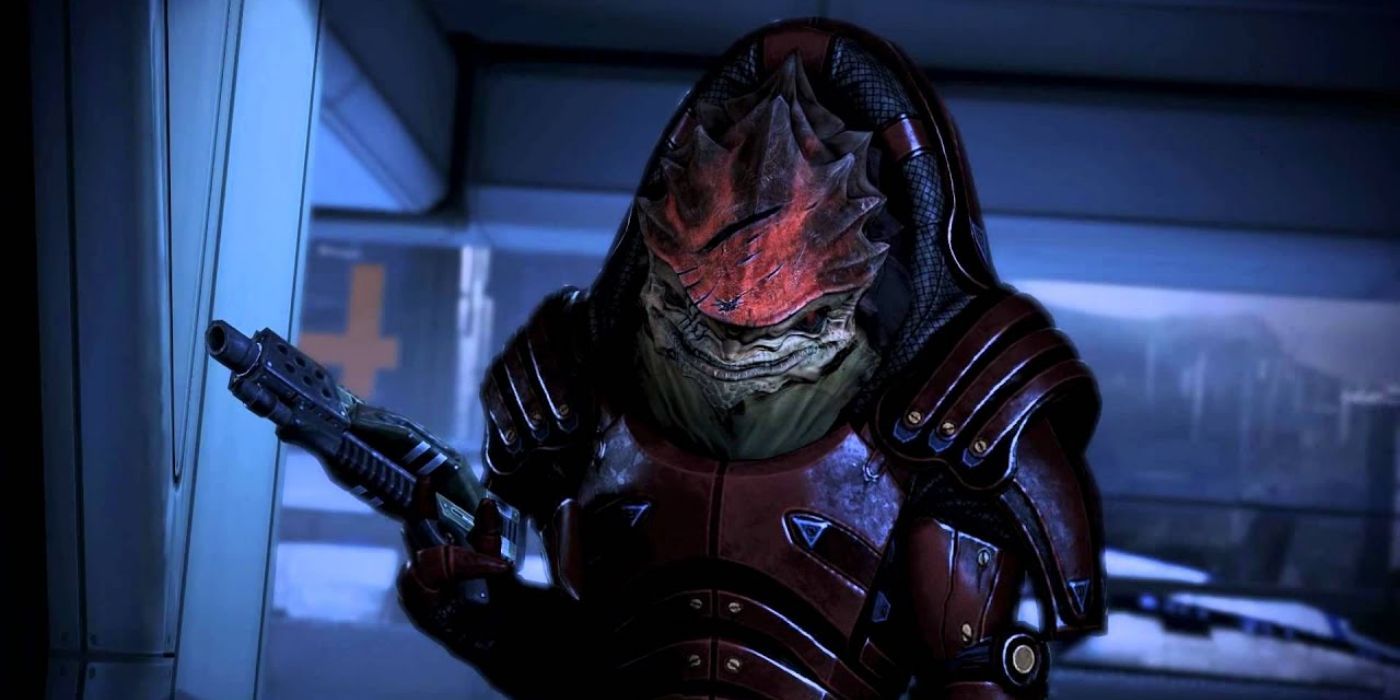 An angry Wrex tries to kill Shepard after they sabotaged the genophage cure