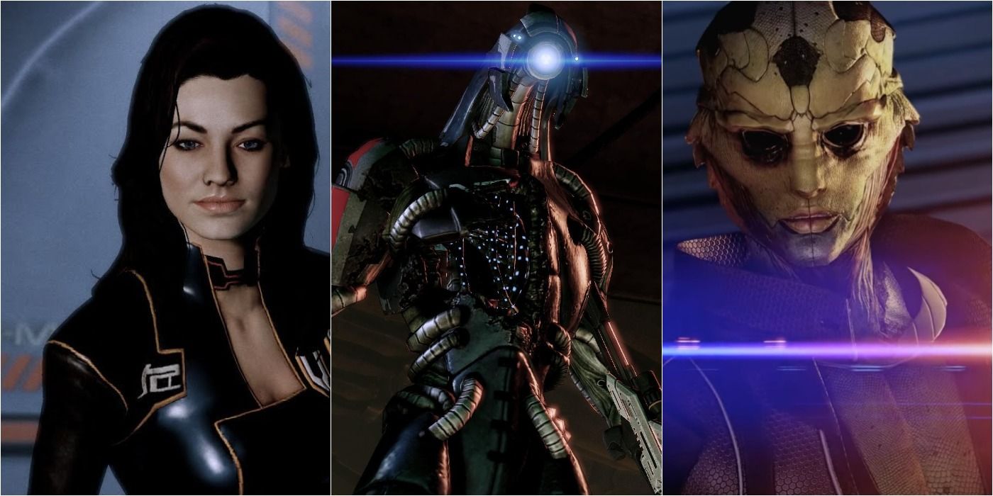 Mass Effect 2 Featured Split Image Including Miranda Legion and Thane