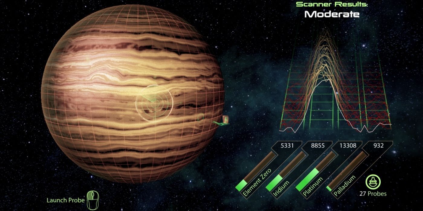 Mass Effect 2 - Planet Scanning Menu On Urdak