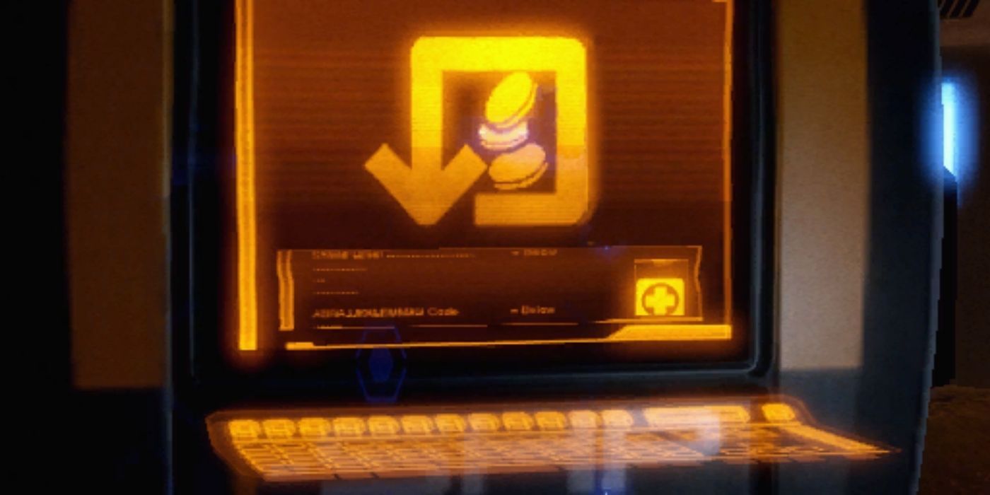 Mass Effect - Store Terminal With Credits Symbol On It