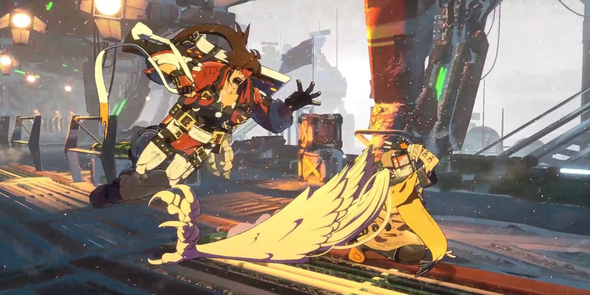 Millia Rage using her hair as a beast's talon to attack her opponent in Guilty Gear -Strive-
