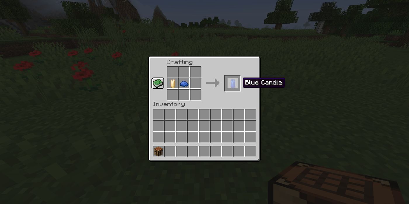 Minecraft Blue Candle Crafting Recipe