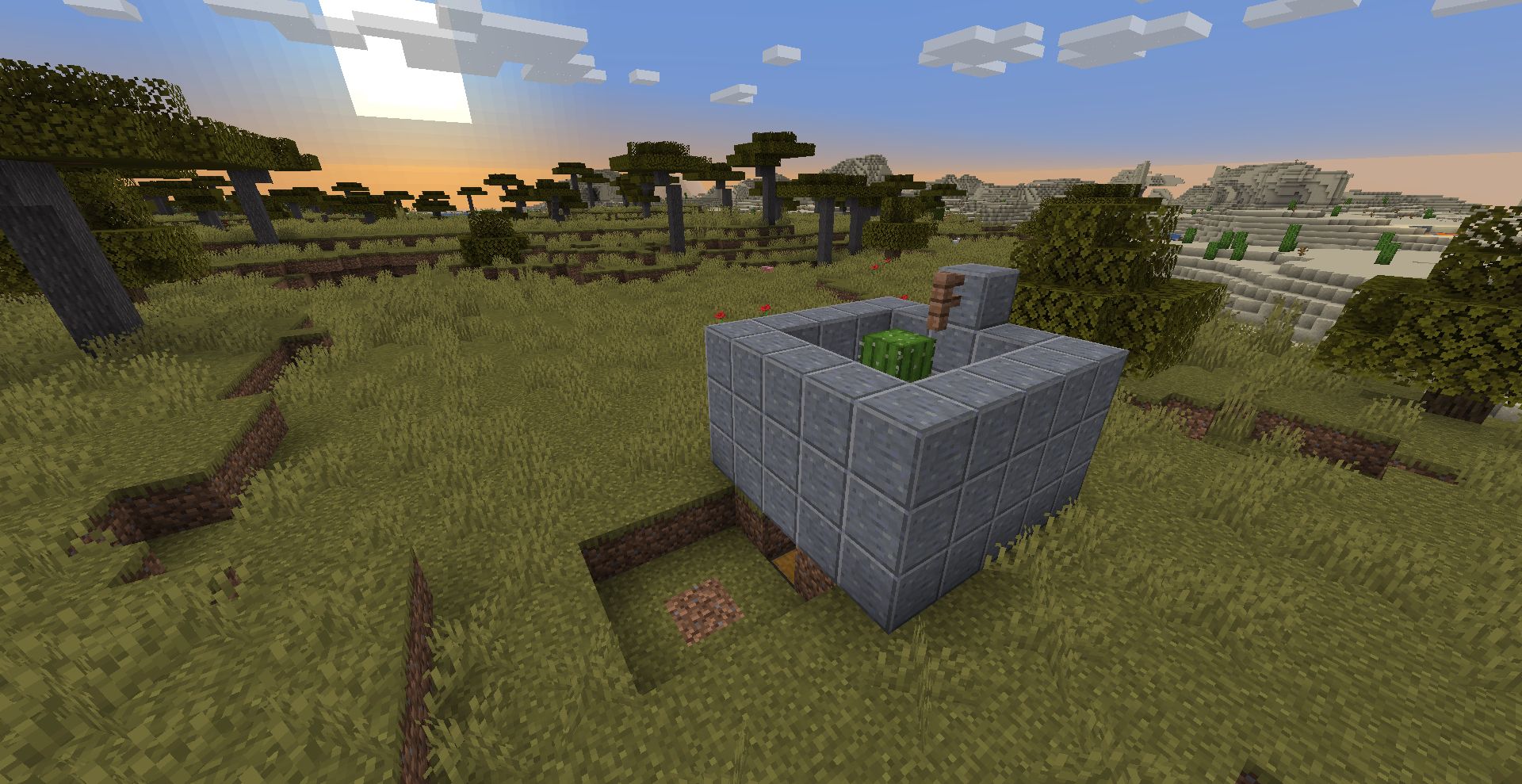 A Single Bonemeal farm in Minecraft with addition of Walls