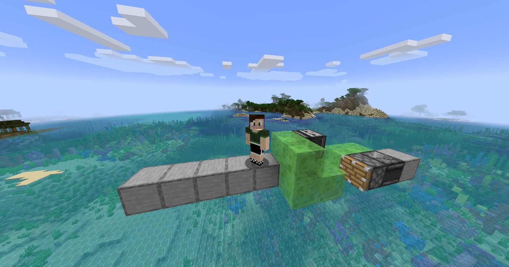 Minecraft: How To Make A Flying Machine With Slime Blocks