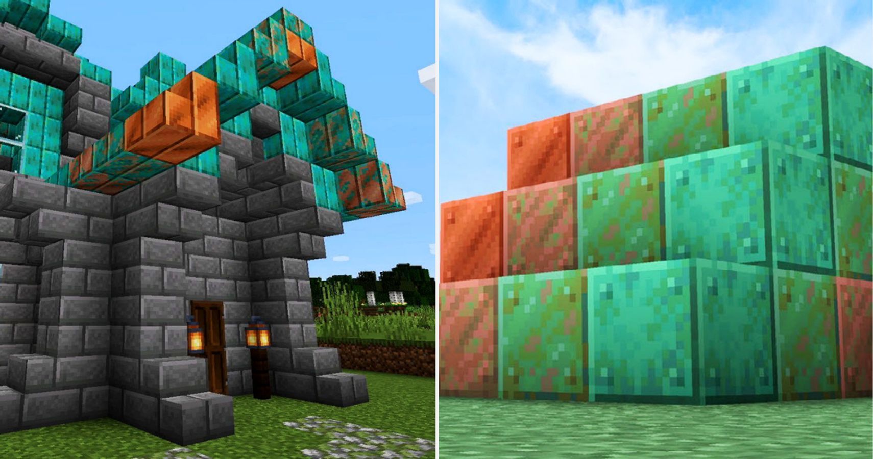 Minecraft Copper House And Copper Blocks