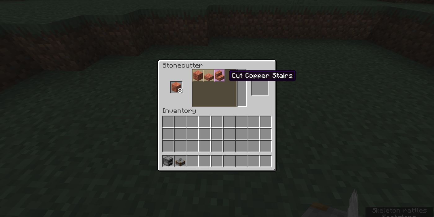 Minecraft Copper Inside Stonecutter