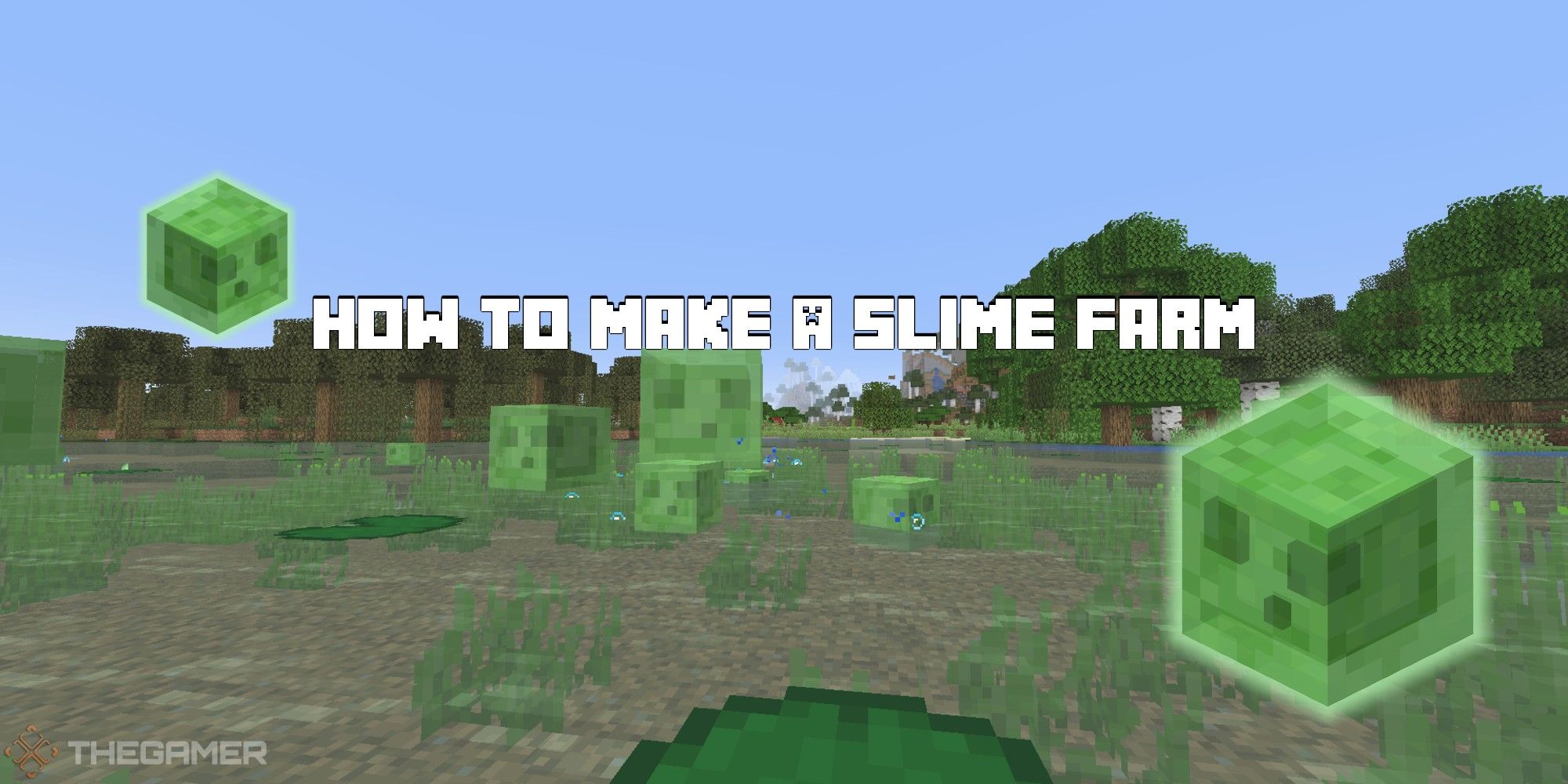 slimes in minecraft swamp area