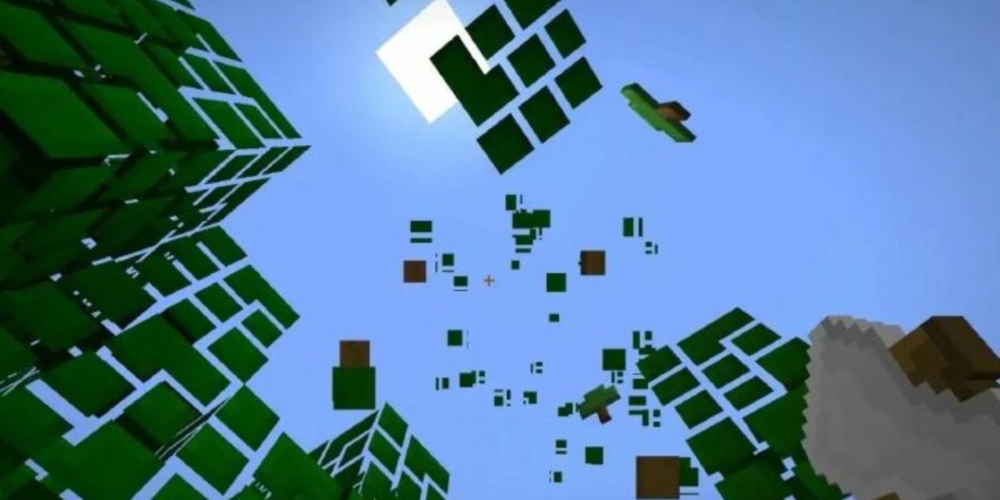 Minecraft Tree leaves decaying