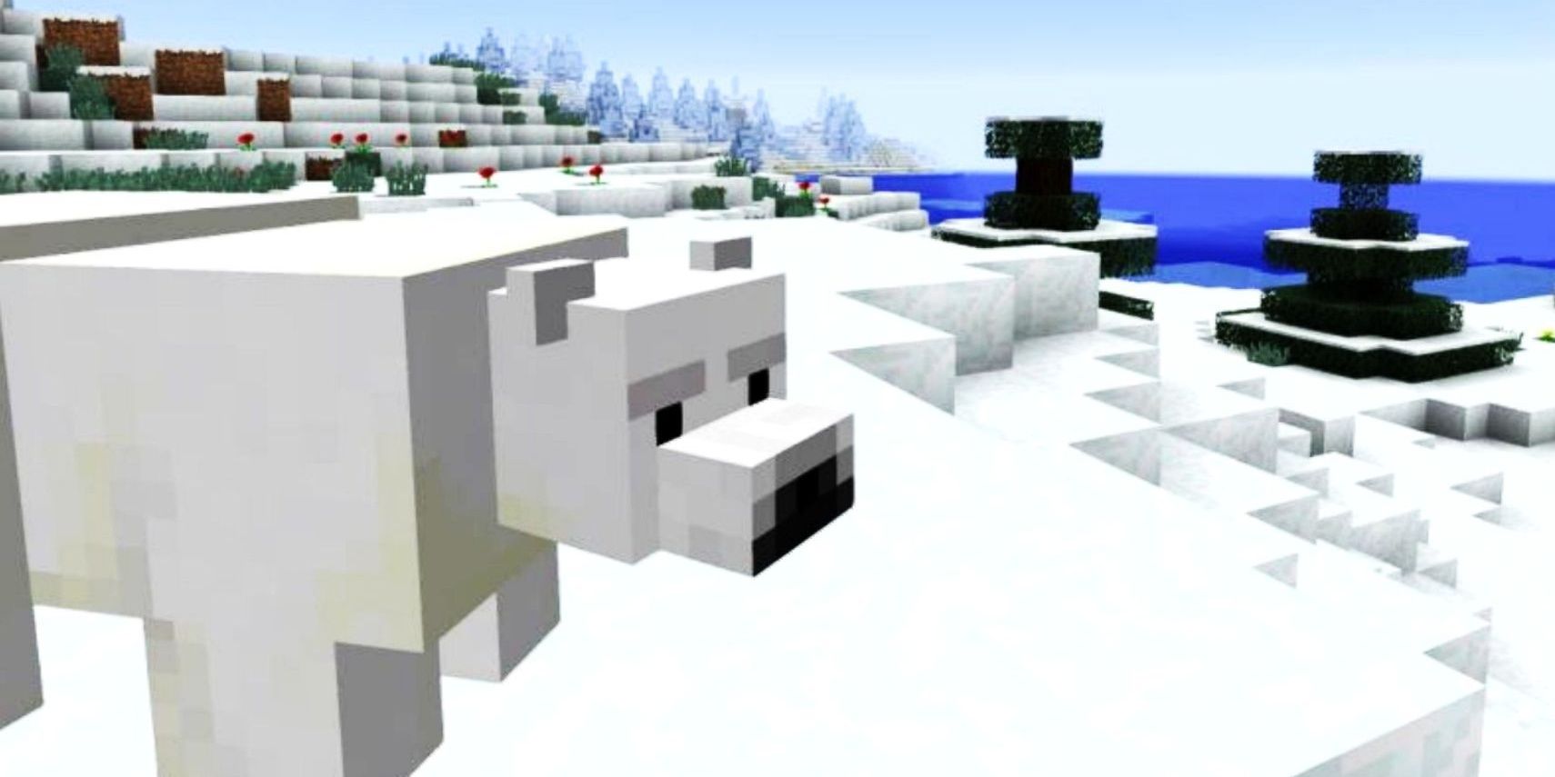 Polar Bears in ice biome in Minecraft