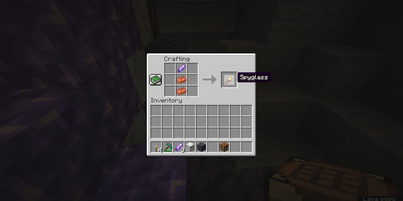 Minecraft Spyglass Crafting Recipe