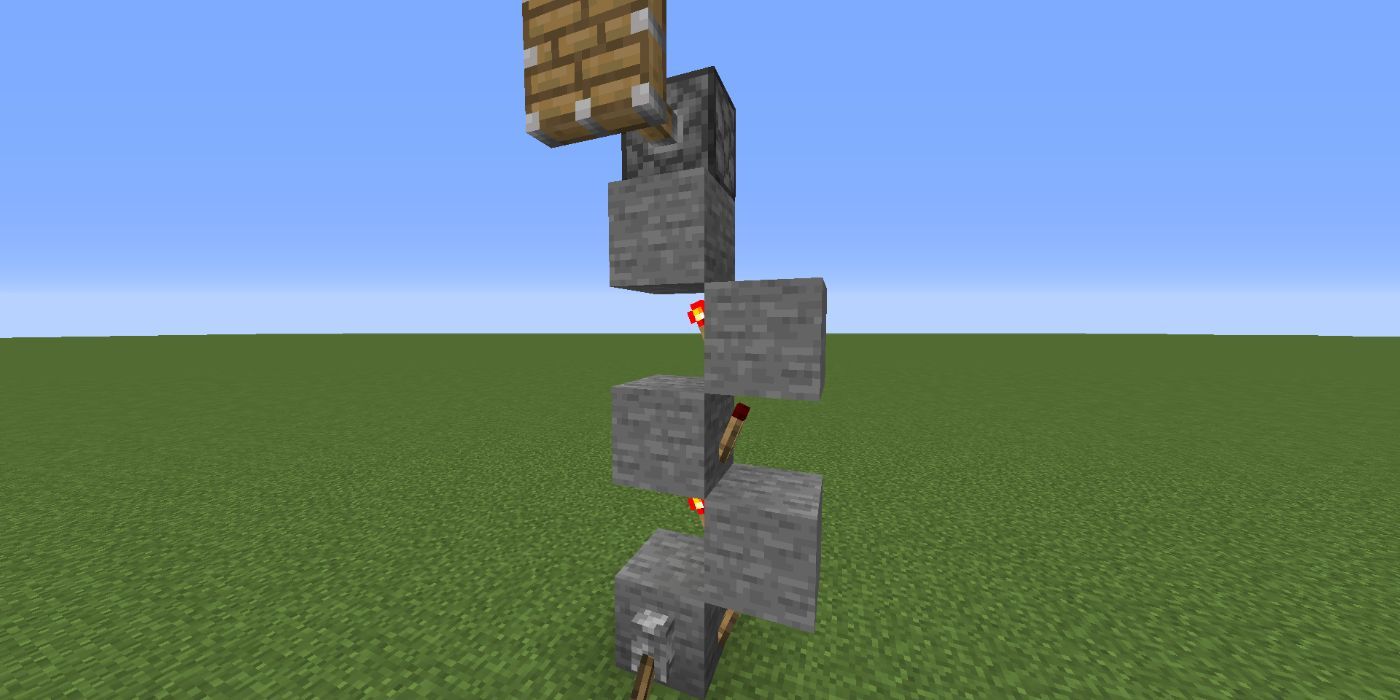 Minecraft Vertical Redstone Wiring