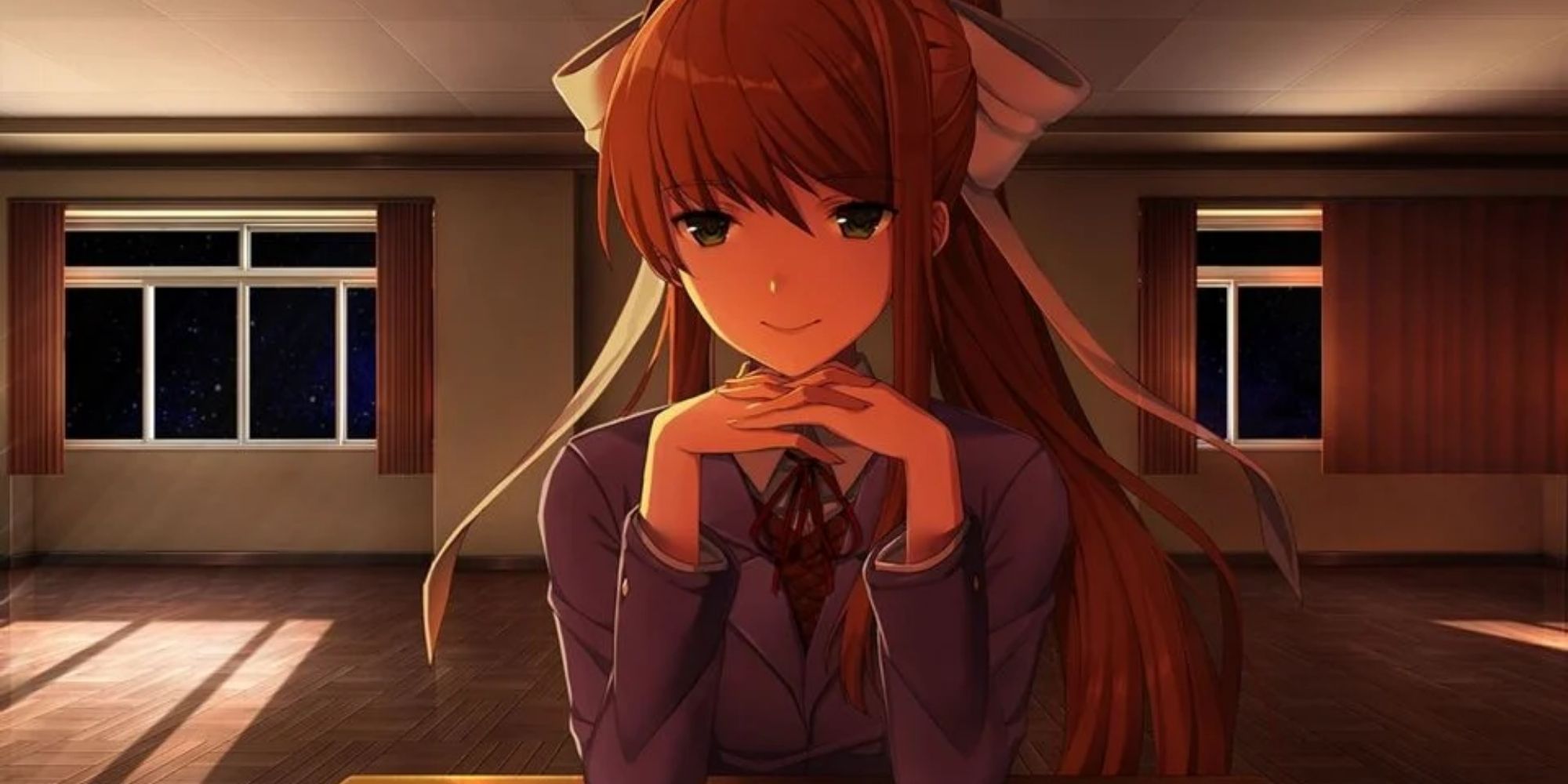 Monika Doki Doki Literature Club Talking To The Player In The End Game