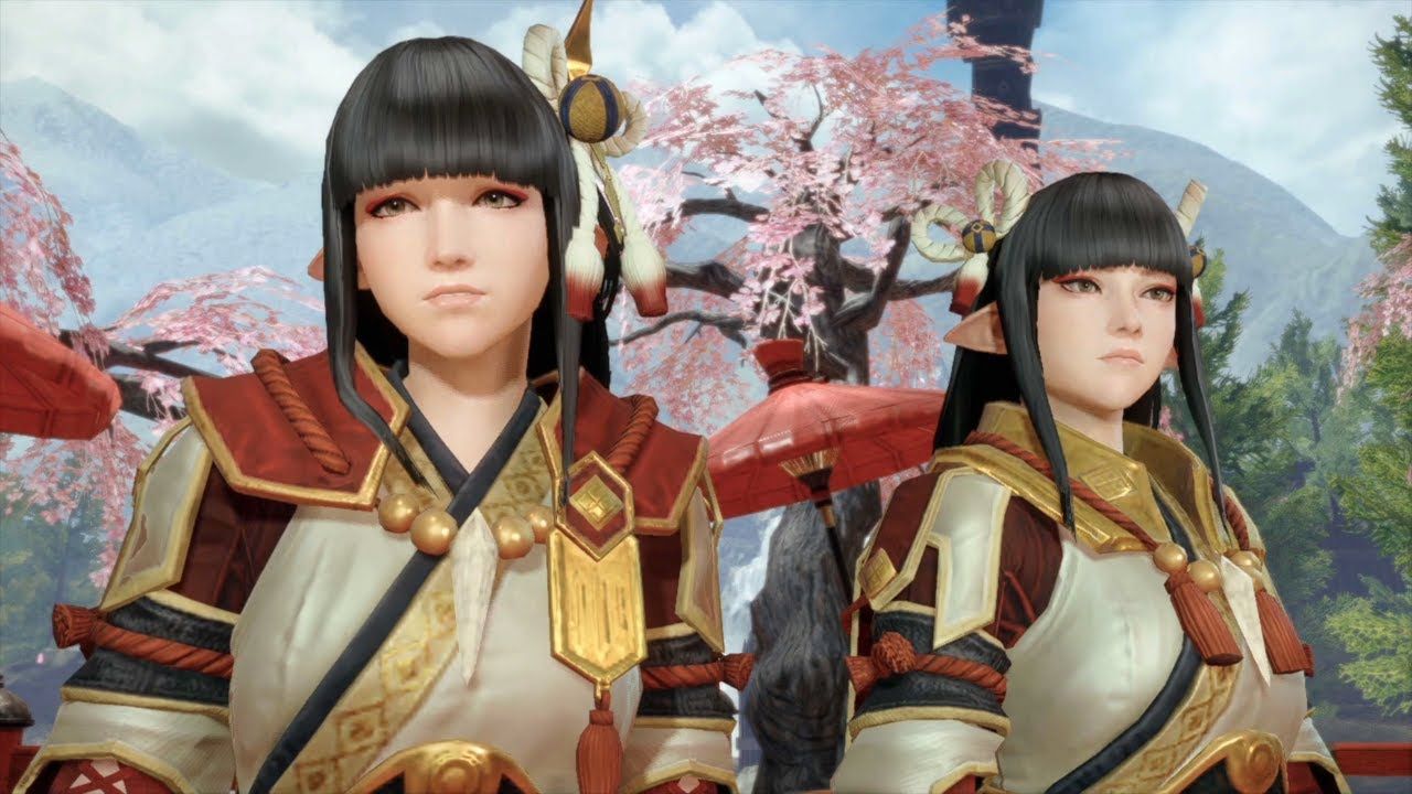 Monster Hunter Rise Hinoa Minoto quest givers twin sisters