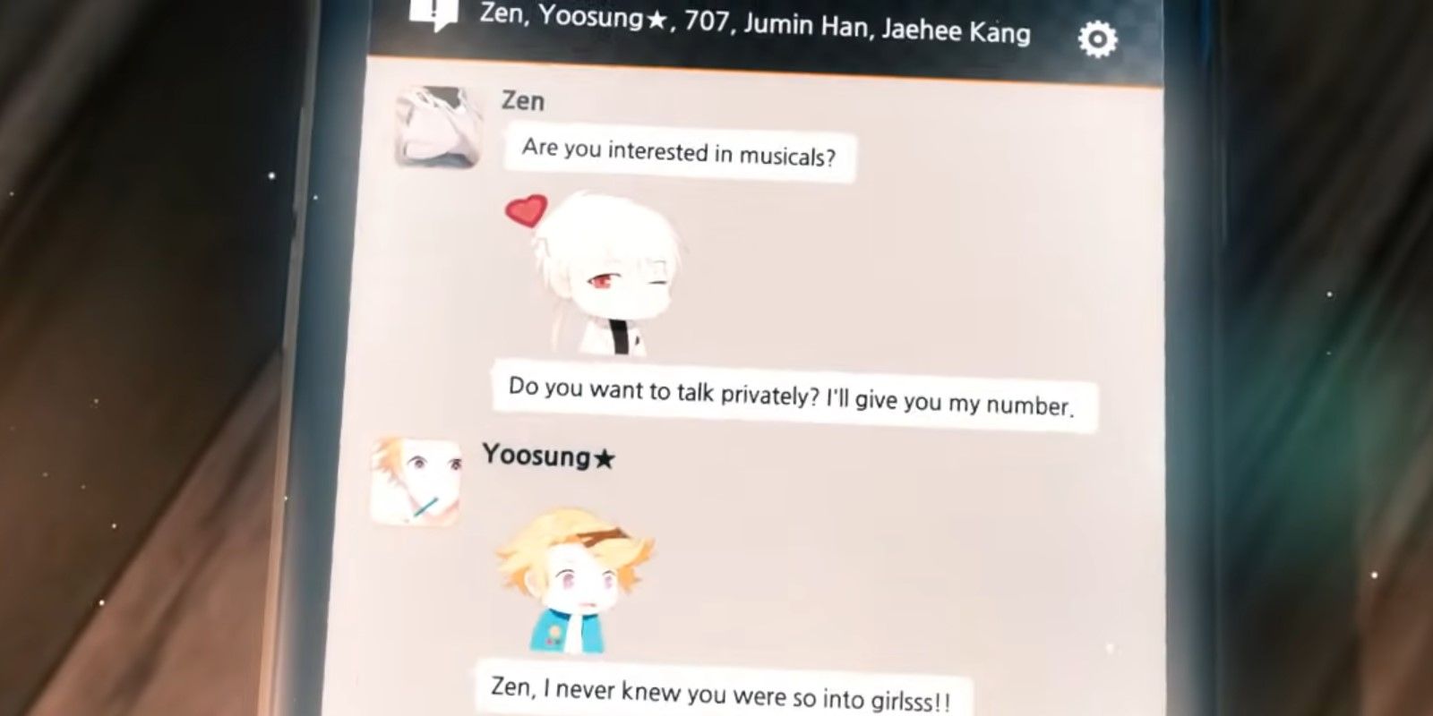 Mystic messenger chat times