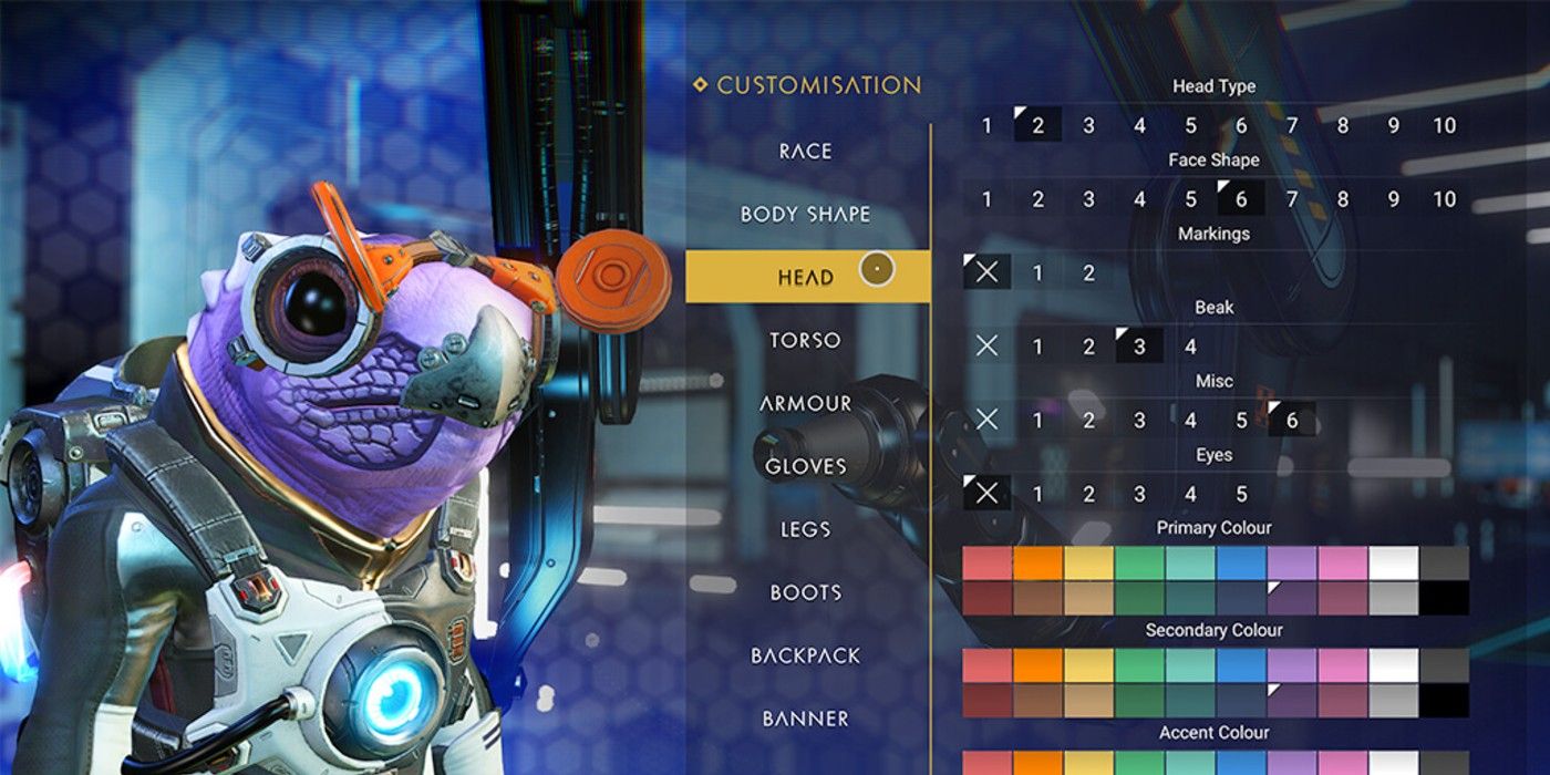 new ui menu for customization in no mans sky