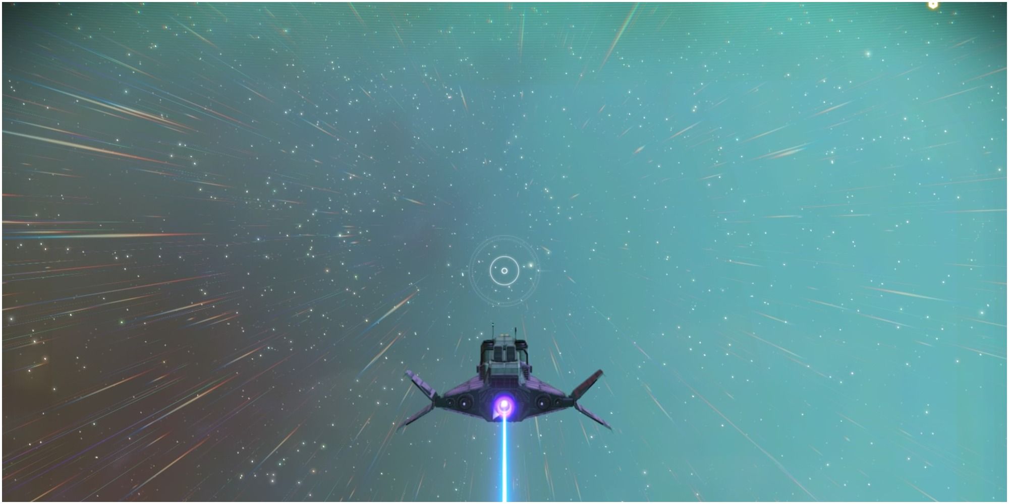 No Man's Sky Flying In Space