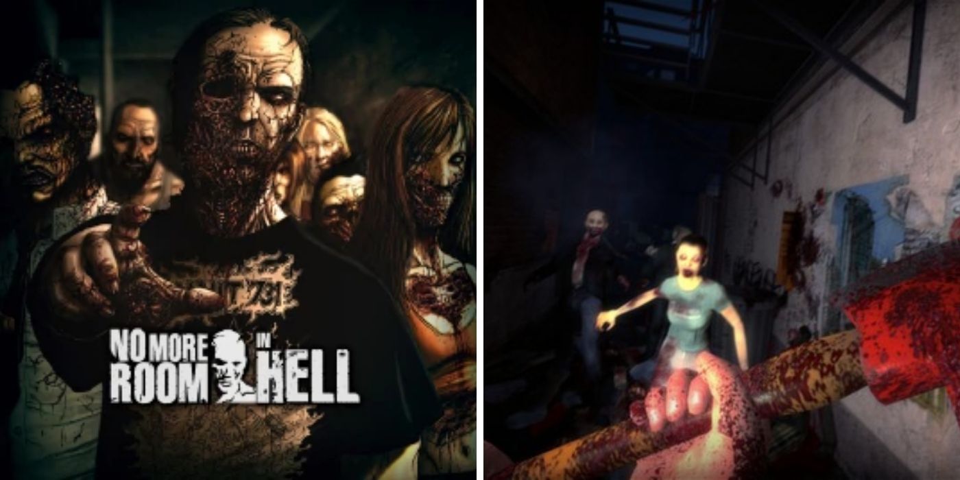 No More Room In Hell Steam Cover Image and Picture of Player Fighting A Zombie With An Axe