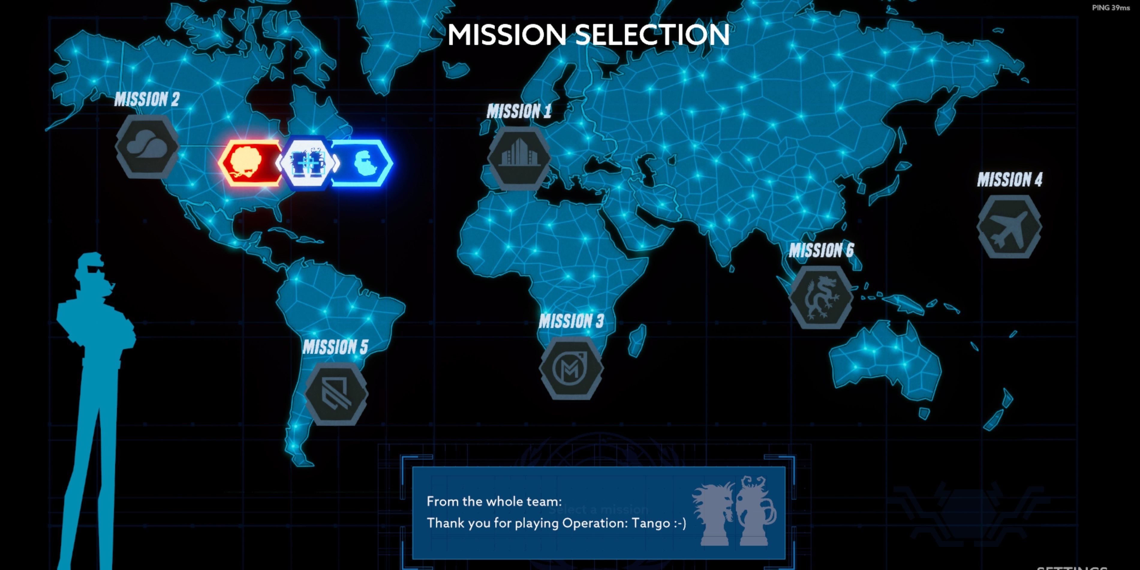 Operation Tango Mission Select