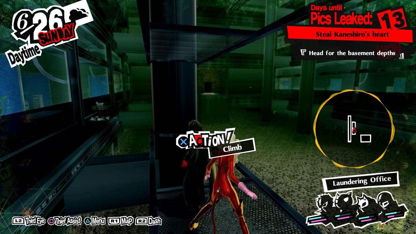 Persona 5 Royal climbing to the second will seed location