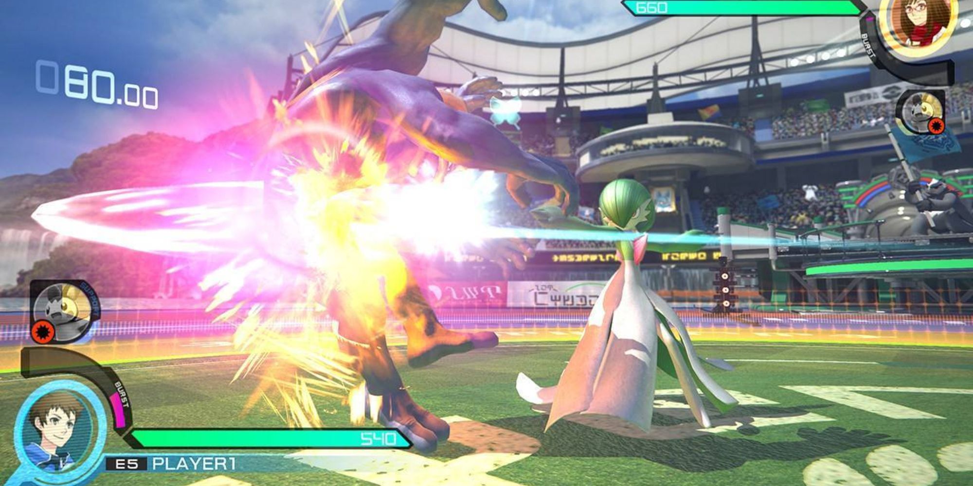 Pokken Tournament DX Switch port mid battle shot