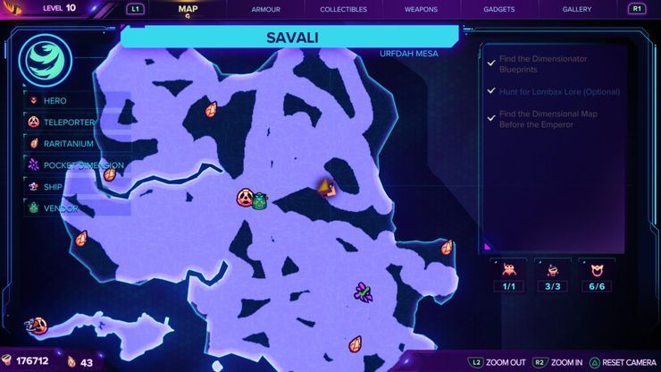 savali mappoint for armour ratchet and clank