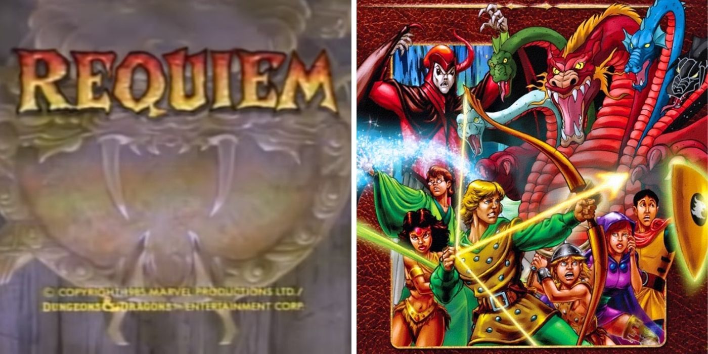 Requiem-final-episode-card-of-Dungeons-and-Dragons-Cartoon-Showing-all-the-children-facing-off-against-Venga-on-the-DVD-cover