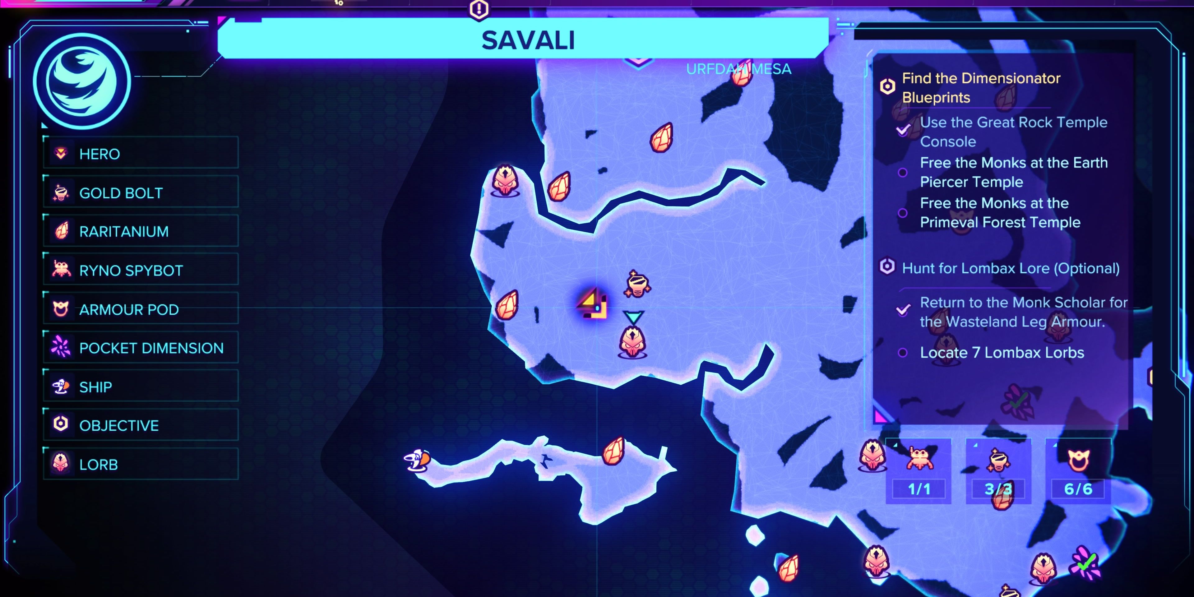 Rift Apart Map (Savali)